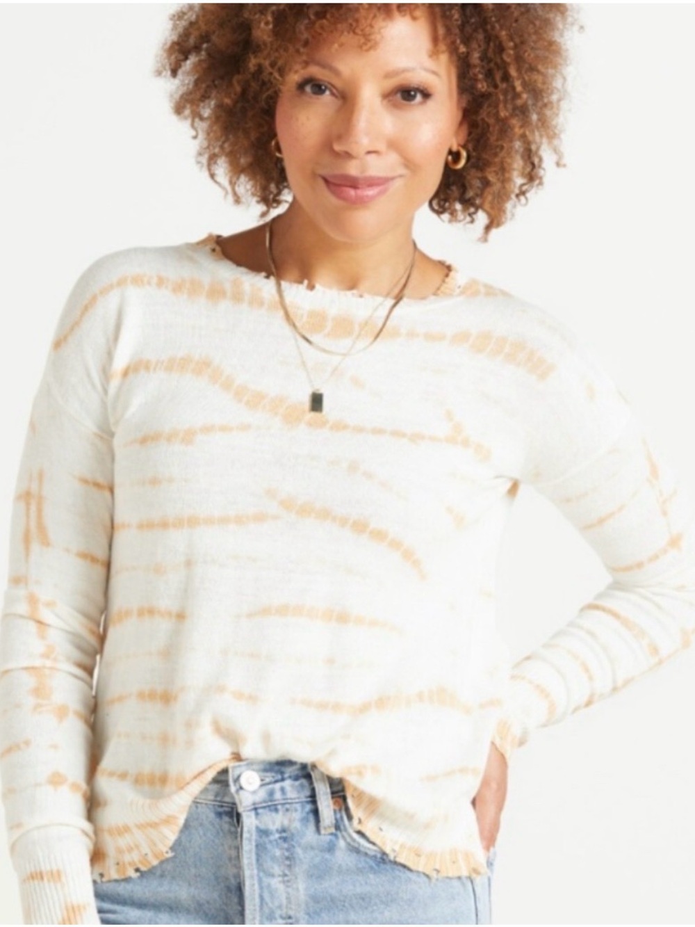 EVEREVE roan + Ryan tie dye long sleeve top size XS